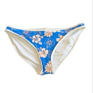 wild fable NWT Women’s Blue Floral Bikini Bottom White & Peach Flowers Size XL